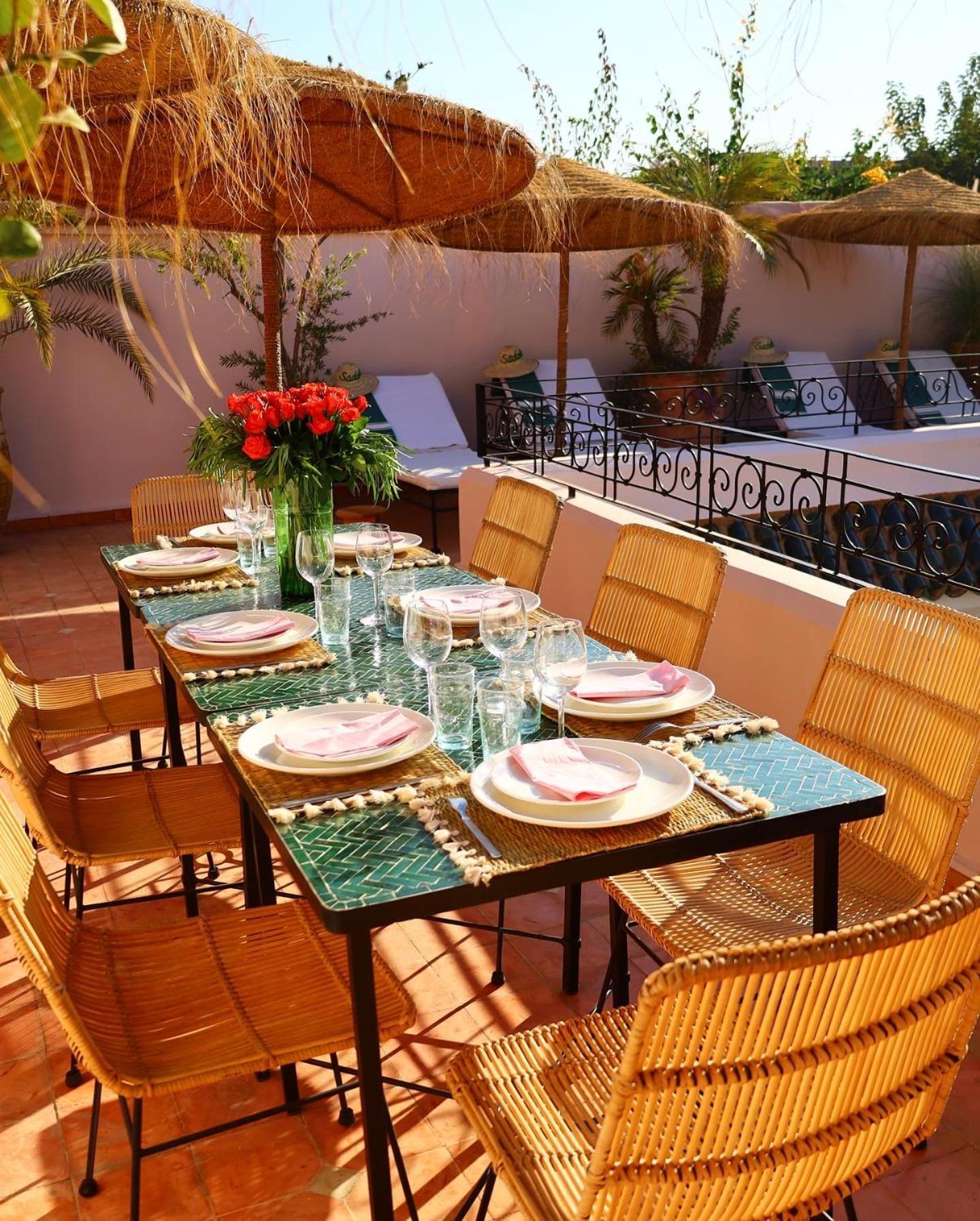 Riad Prive Sadaka Bassin Rooftop Marrakesh Exterior foto